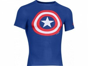 koszulka męska rashguard UNDER ARMOUR Alter Ego Captain America Logo 1244399-402