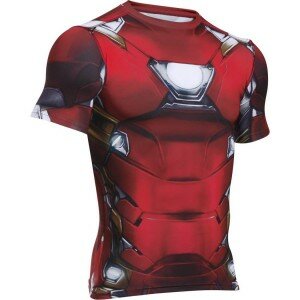 koszulka męska rashguard UNDER ARMOUR ALTER EGO Transform Yourself Ironman Compression Shirt 1273694-625